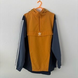 Adidas Two-Tone Orange and Navy Jacket